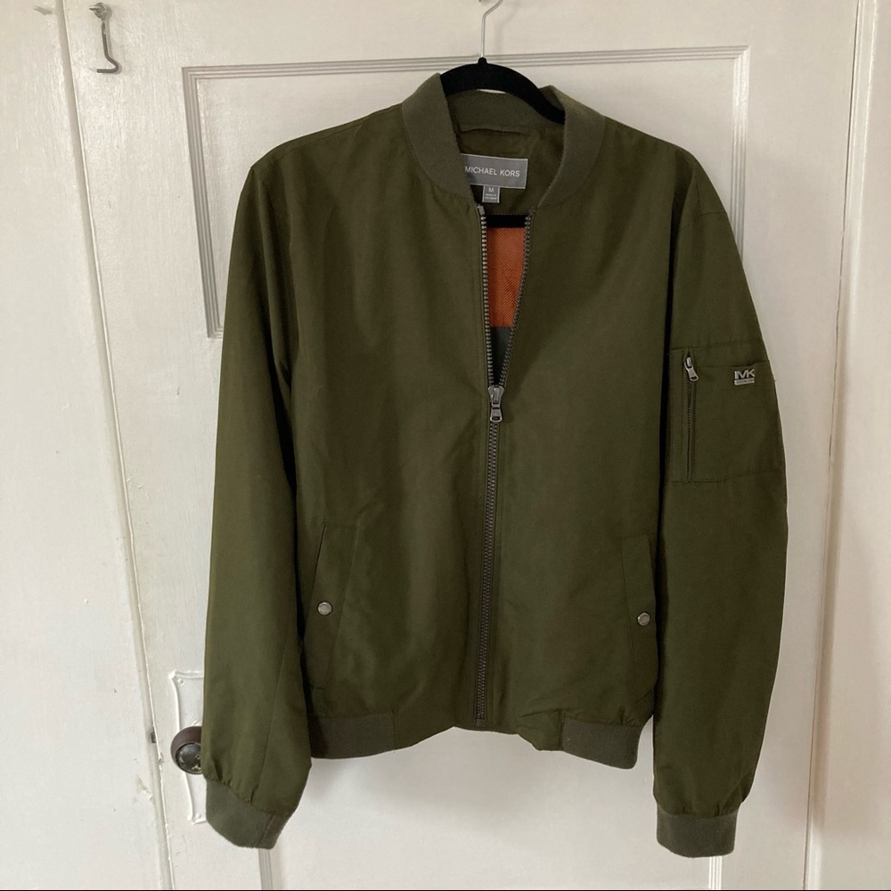Michael Kors Men’s Green Bomber Jacket, size M